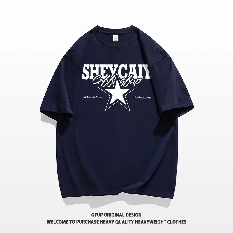 Очень большая весом 50 00 кг новая летняя футболка из чистого хлопка с короткими