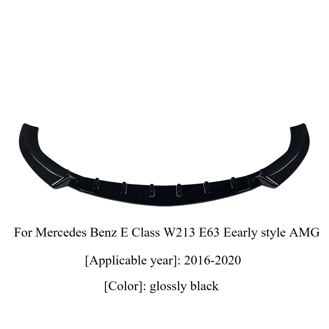 

Для Mercedes Benz E Class W213 E63 Eearly Style AMG 2016-2020 передний бампер, спойлер, разделитель губ, диффузор, передние лезвия, комплекты кузова