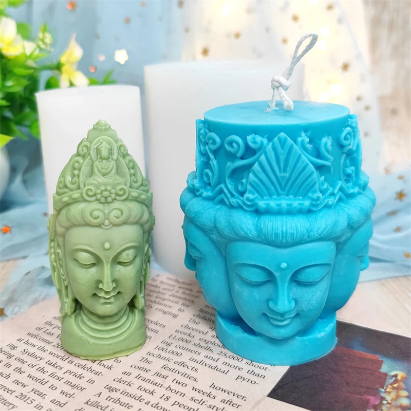 

Candle Silicone Mold Buddha Resin Epoxy Mold Soap Plaster Cake Mold Handmade Candle Making Tool Home Decor Gift Free Shipping