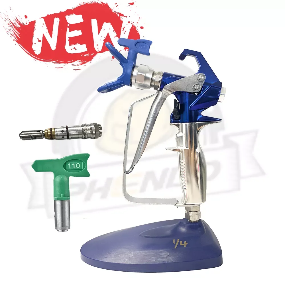 

NEW2023 Airless Paint Sprayer Gun ASG250-K for Contractors 4-finger 3625Psi 25MP XRAC tip 517 Tips Guard and 287033 Gun Filters