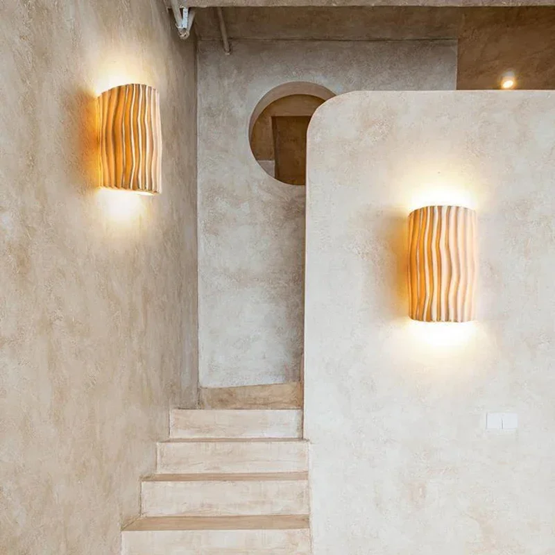 Настенная лампа из каучука в скандинавском стиле прикроватный светильник с