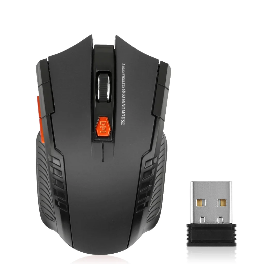 

2.4G Wireless Mouse Optical 6 Buttons Mouse Gamer USB Receiver 1600DPI Wireless Mouse Gaming Mouse for Laptop Computer