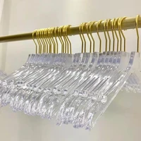 510pcs transparent acrylic clothes hanger racks wardrobe hangers clothes drying rack clothing hangers coat wardrobe organizer