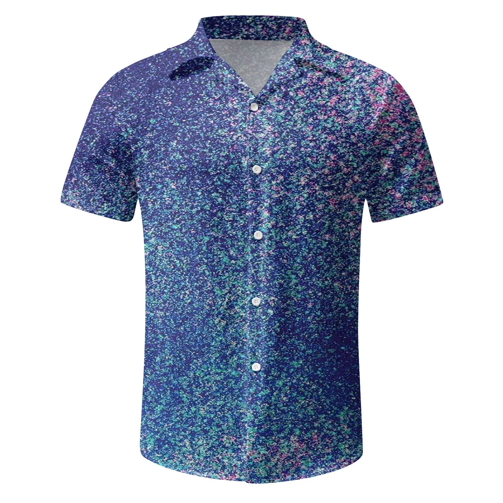 

Рубашка мужская с коротким рукавом, Повседневная пляжная сорочка с тропическим принтом, на пуговицах, с цветочным принтом, Пляжная блуза