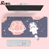 ins style cute pink planet rabbit mouse pad gaming large super kawaii computer mat non slip keyboard pad home office desktop mat