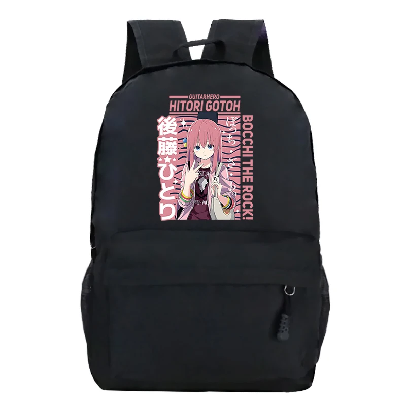 

Bocchi The Rock Teens Backpacks Hot Sale Harajuku Schoolbags Cartoon Fashion Bags Comic Bocchi The Rock Backpacks for Girls Boys