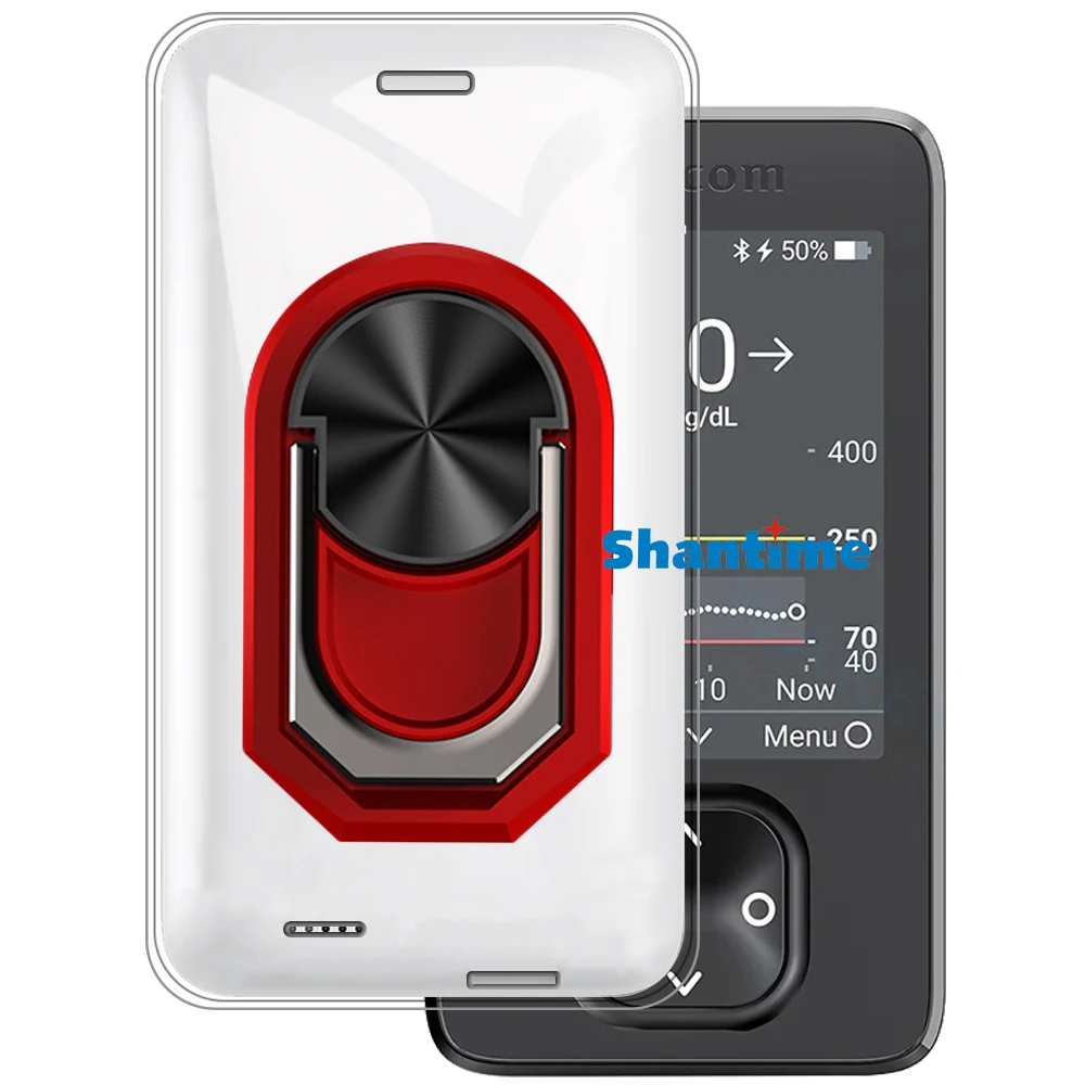 Роскошный ударопрочный кольцевой держатель для Dexcom G7 чехол мягкий силиконовый