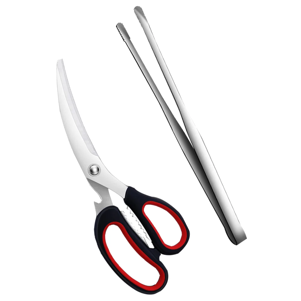 

Chicken Kitchen Shears for Bone Barbecue Clip Korean Accessories Barbecue Meat Scissor Poultry Shears