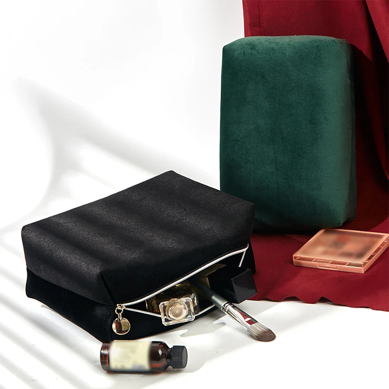 Ins Style Advanced Фланелевая тканевая косметичка Большая вместительная сумка для