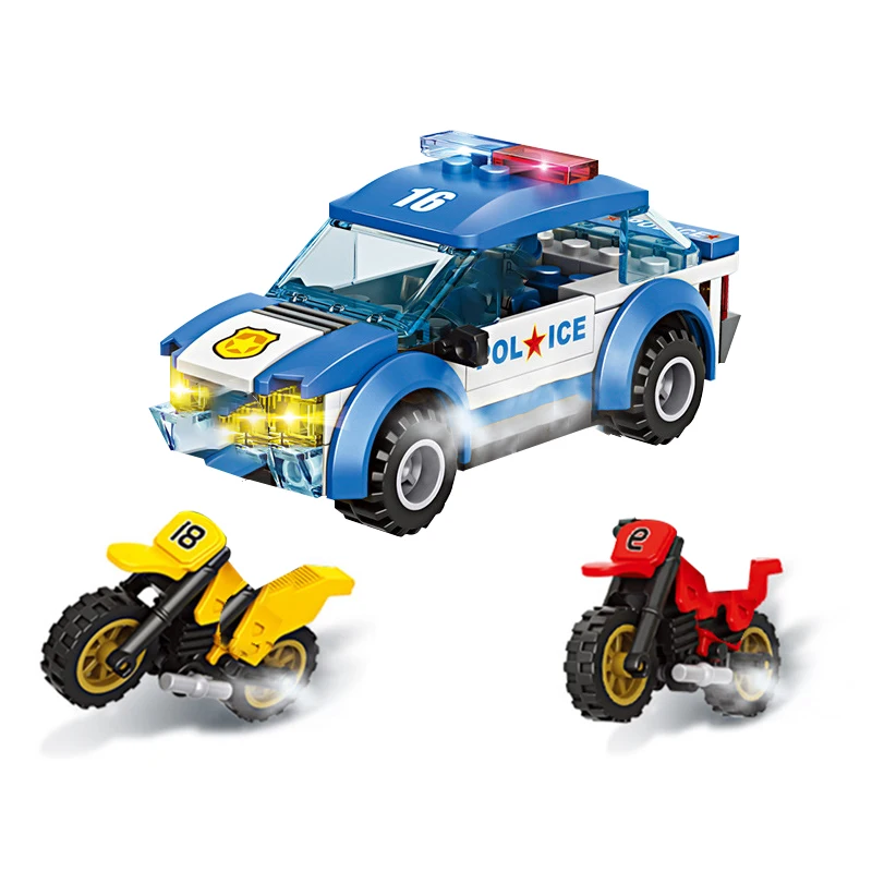161 шт., Детский конструктор «Городская полиция»