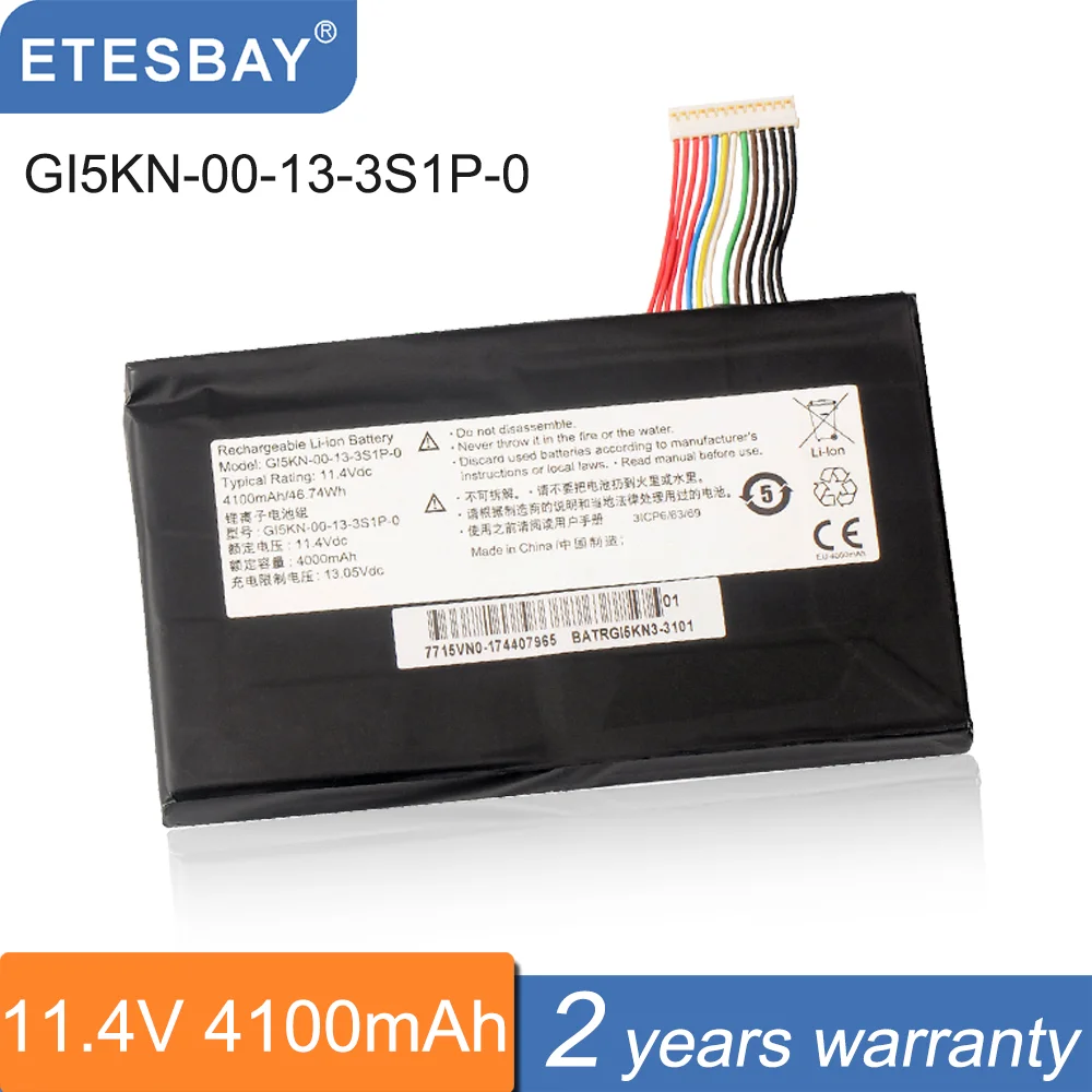 Аккумулятор для ноутбука ETESBAY GI5KN-11-16-3S1P-0 для Hasee Z7MD2 Z7-KP7GT D2 KP7GT Z7M-SL7 D1 для MECHREVO X1 X2 Z7M-i78172