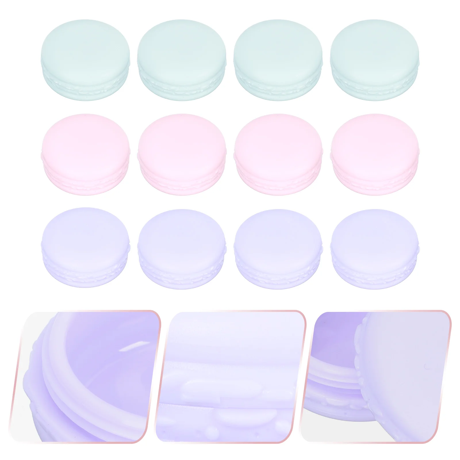 30 Pcs Cream Box Lotion Container Round Clear Jar Portable Empty Makeup Box Clear Container Plastic Makeup Cream Jar Travel