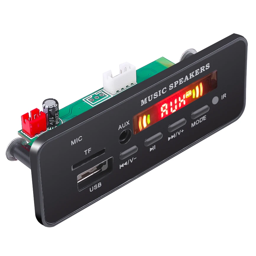 

12V Car Bluetooth Decoder Board Tf Card Fm Radio Mp3 Audio Module for Car Remote Music Speaker Usb Power Supply
