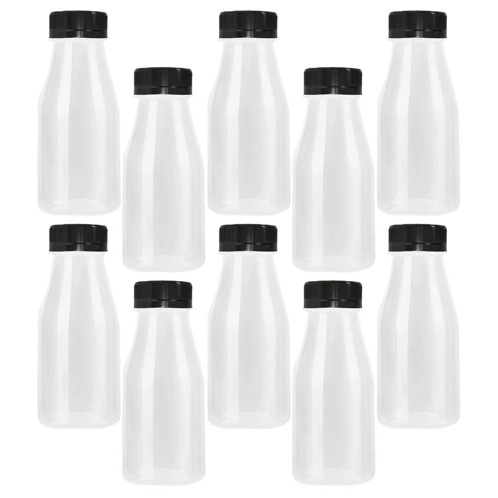 

Bottles Beverage Caps Bottle Milk Yogurt Juice Clear Plastic Container Packing Containers Lidded Shot Portable Juicing Empty Cup