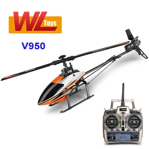 Imported WLtoys V950 RC Helicopter RTF 2.4G 6CH 3D 6G Brushless Motor RC Plane Flybarless Remote Control Airc