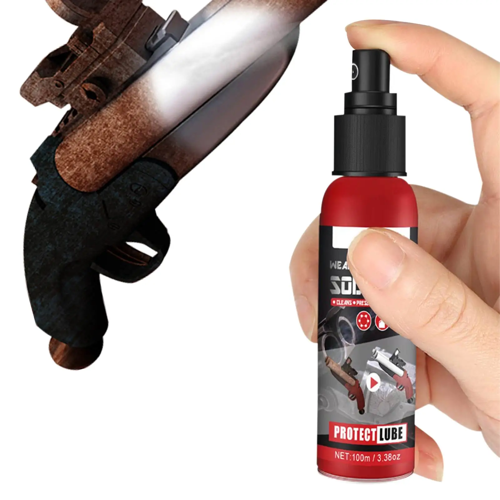 

Weapons Cleaning Solvent Multi-function Weapons Cleaning Solvent Spray Weapons Cleaner Lubricant Protectant 3-in-1 Firearm