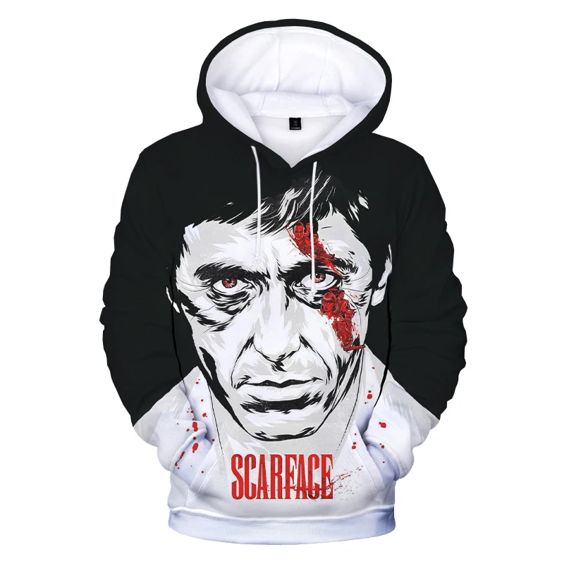 

2023 New Movie Scarface 3D Printed Hoodie Sweatshirts Tony Montana Harajuku Hoodies Men Women Fashion Pullovers Tops Coat