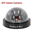 Рождественская камера с Санта-Клаусом, персонализированная вебкамера с имитацией полусферического видеонаблюдения, украшение для праздничных подарков, праздничные принадлежности