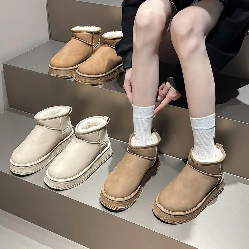 Женские ботинки австралийская зимняя обувь для женщин женские зимние 2024 кожаные