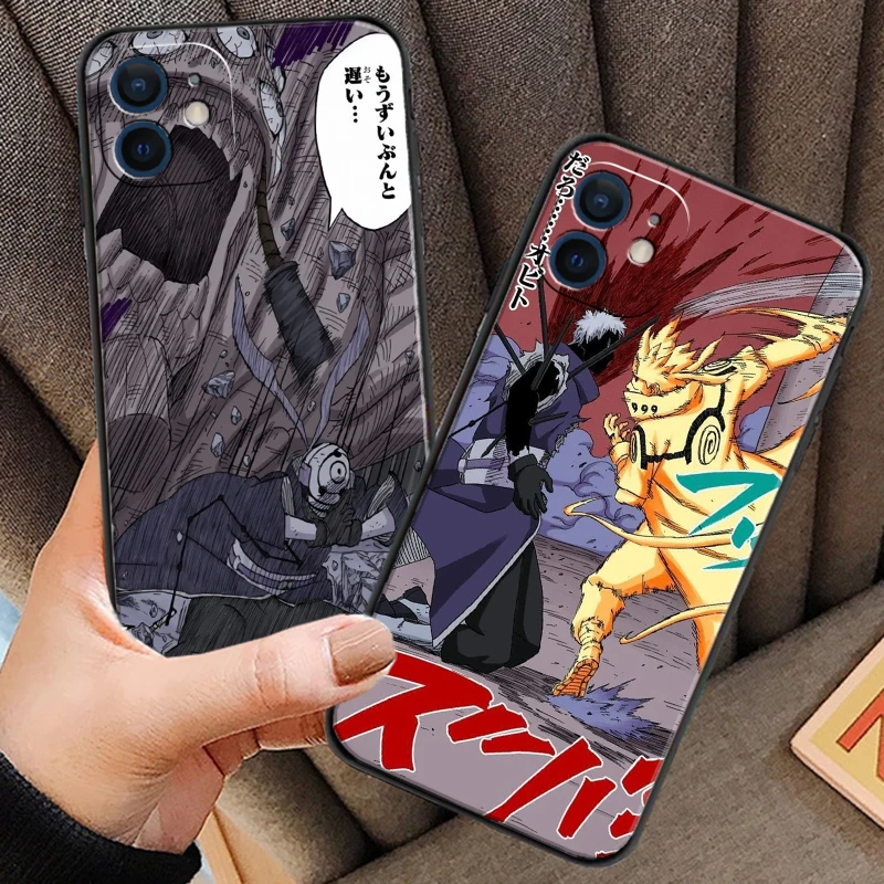 

NARUTO Sasuke Phone Cases For iPhone 11 12 Pro MAX 6 6S 7 8 Plus XS MAX 12 13 Mini X XR SE 2020 New Silicone Back Cover Fanda