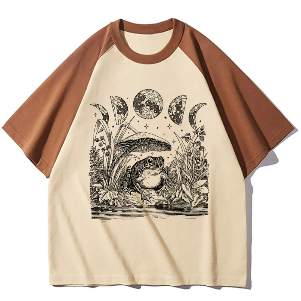 Топ в виде грибов Женский смешной топ из мягкой ткани с круглым вырезом женская