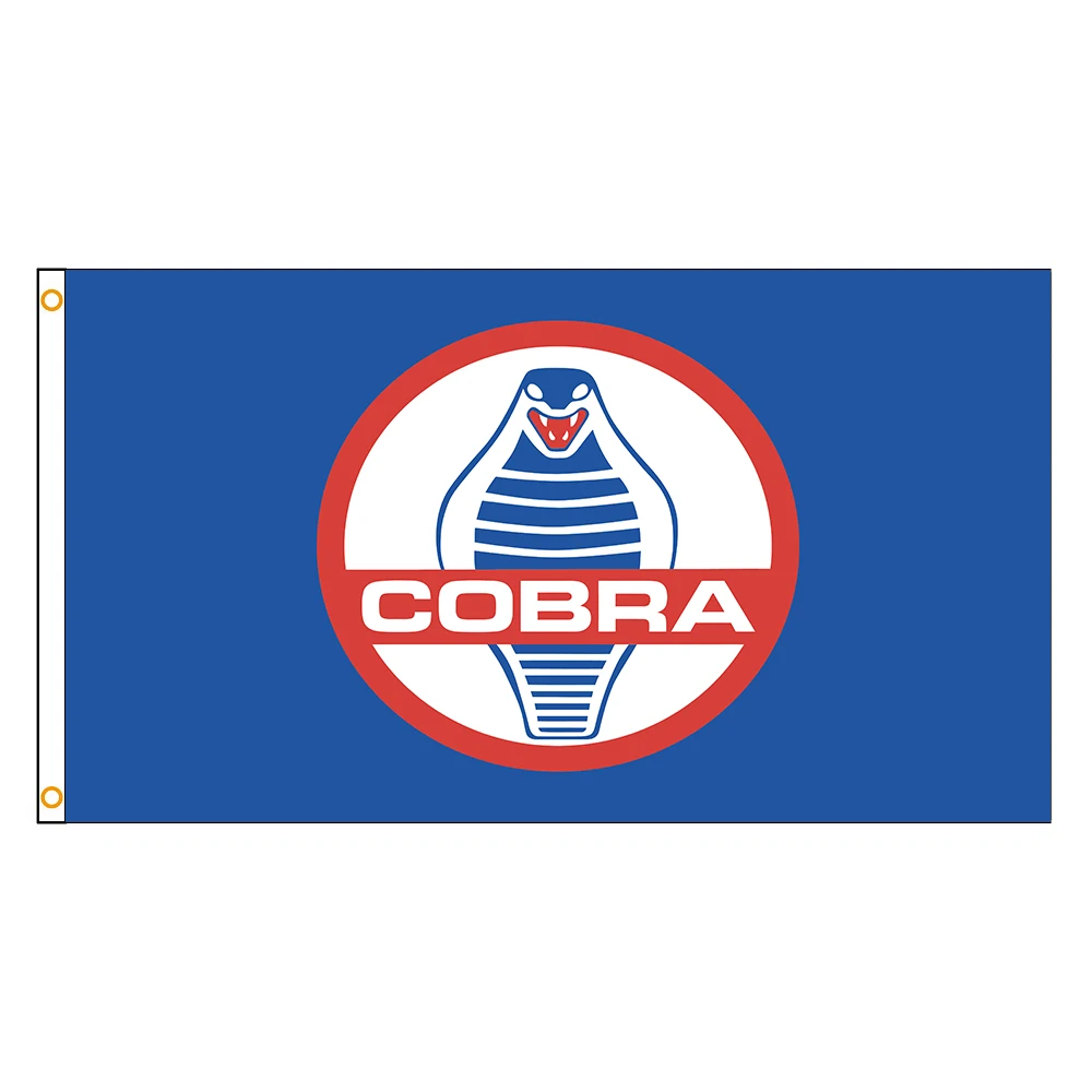 

90x150cm Shelby Cobra Flag Polyester Printed Super Car Vintage Banner Home or Outdoor For Decoration