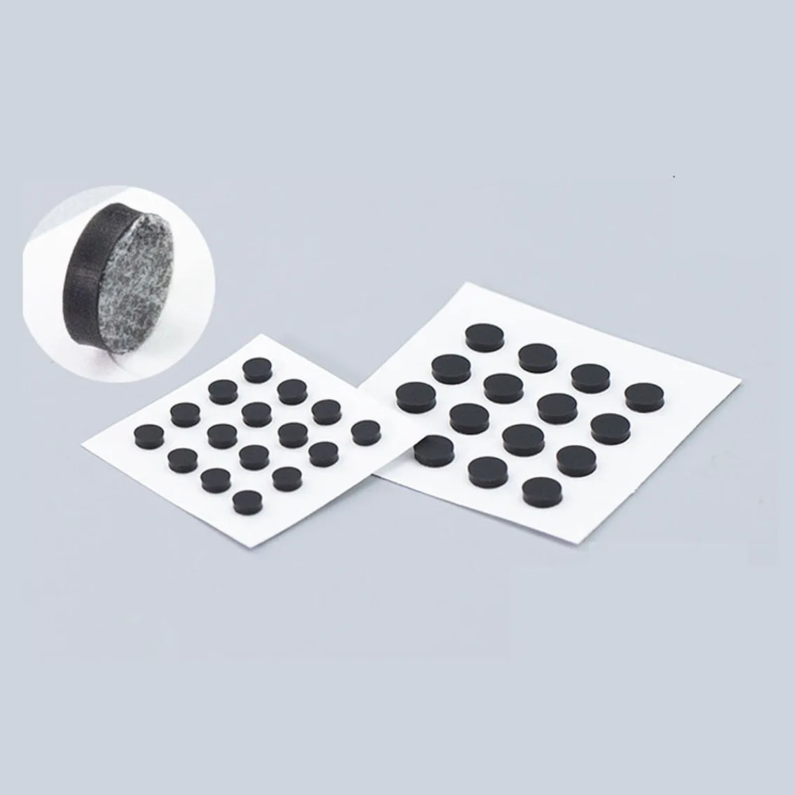 

3MM Black 4.5-94mm Round Self-Adhesive Silicone Rubber Foot Pad Furniture Cabinet Door Damping Buffer Anti-Collision Anti-Skid