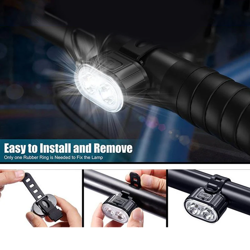 Велосипедная фара с зарядкой через USB водонепроницаемая велосипедная 4/6 режимов