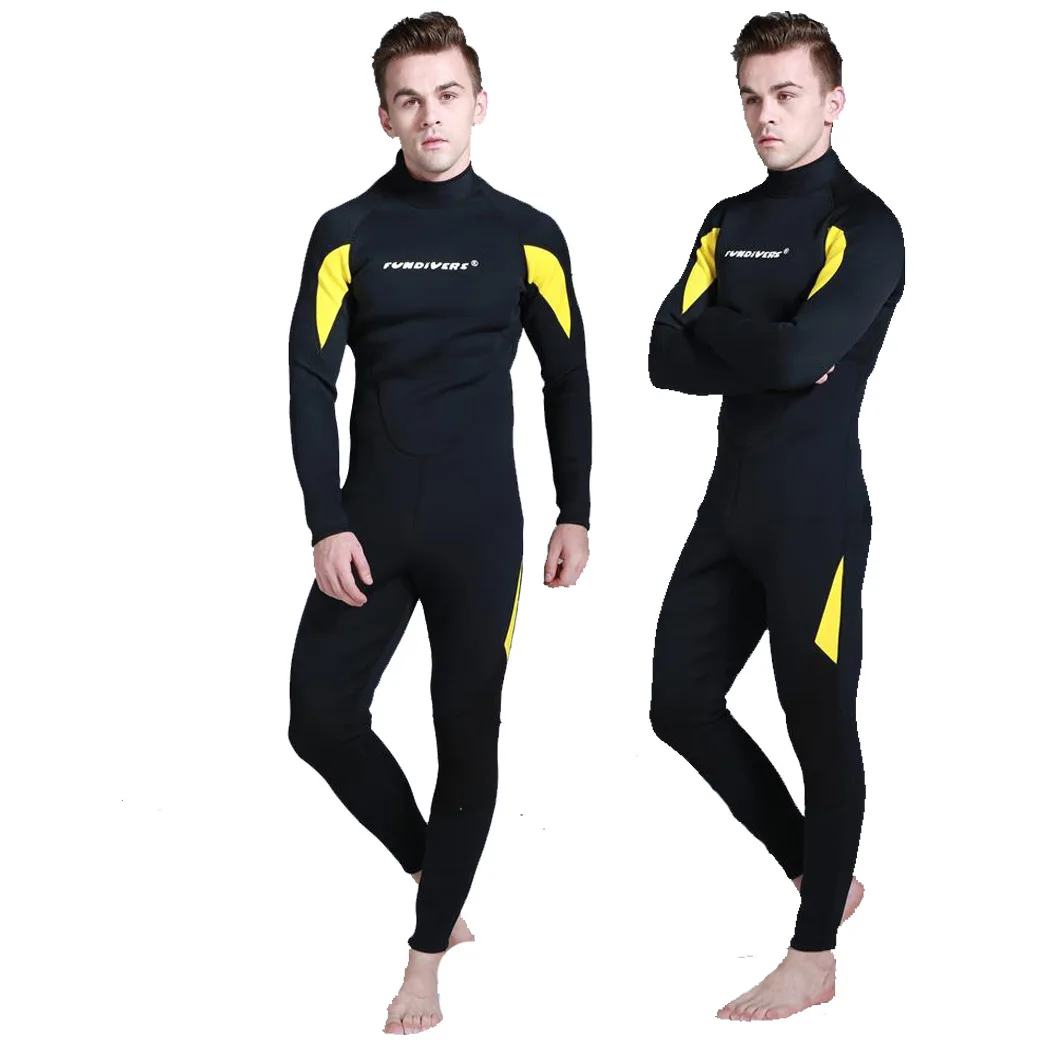 Full Body Wetsuit Men Diving Suit, 3mm Wet Suit Mens Diving Surfing Snorkeling Kayaking Water Sports In Stocks