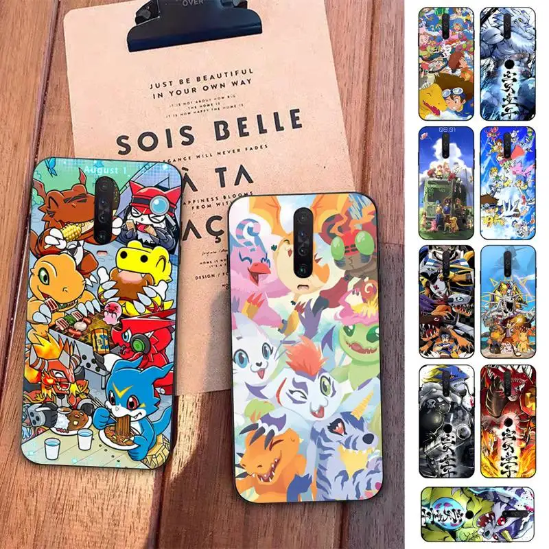 

Digital Monster Digimon Phone Case For Redmi 5 6 7 8 9 10 plus pro 6 7 8 9 A GO K20 K30 K40 pro plus F3 Fundas