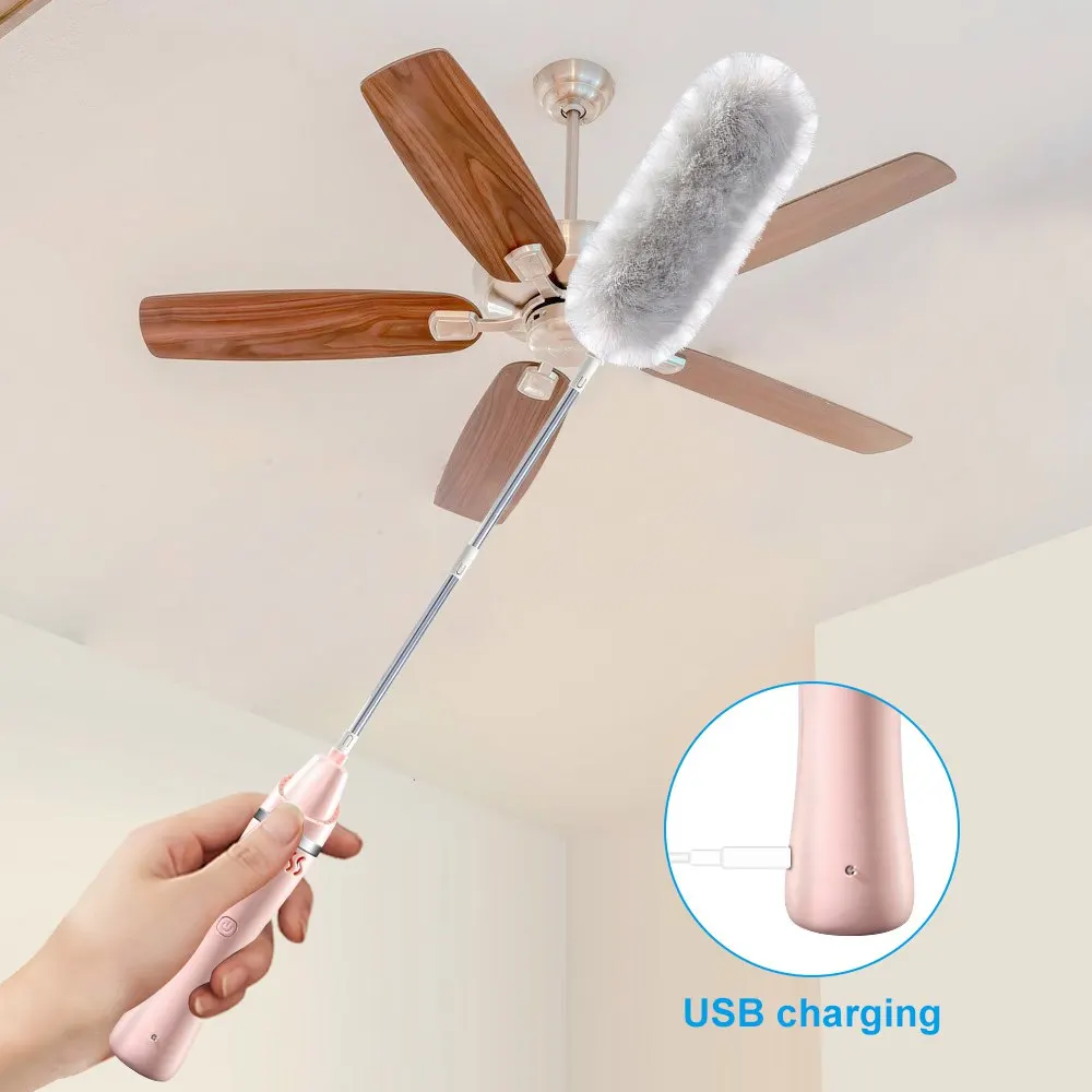 Электрический вращающийся скруббер 2 в 1 с перезаряжаемой пылесборником для