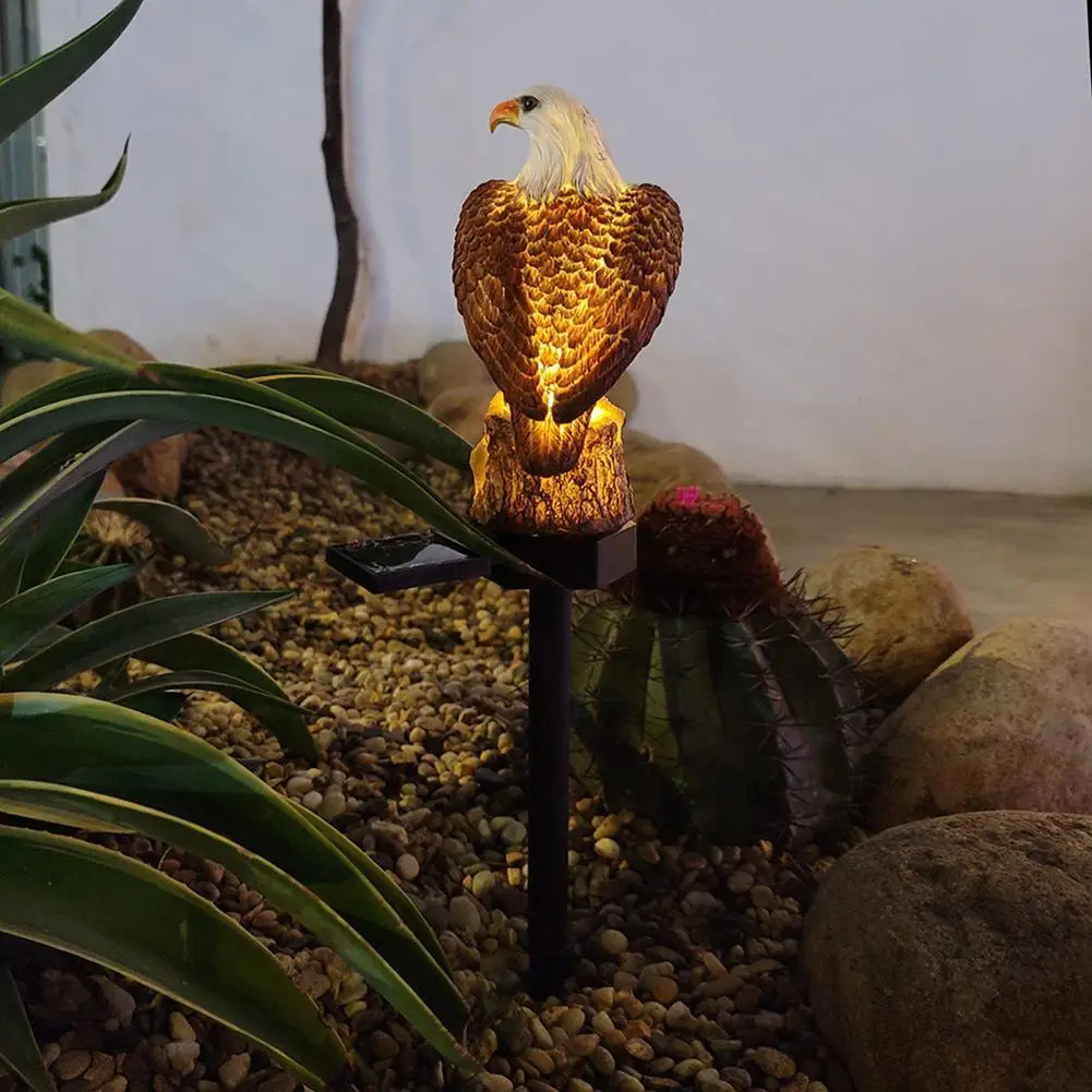 

Ground Lawn Lamp Resin Solar Powered Night Outdoor LED Eagle Inserted Lawn Lamp for Outdoor Garden Lanscape Decoration