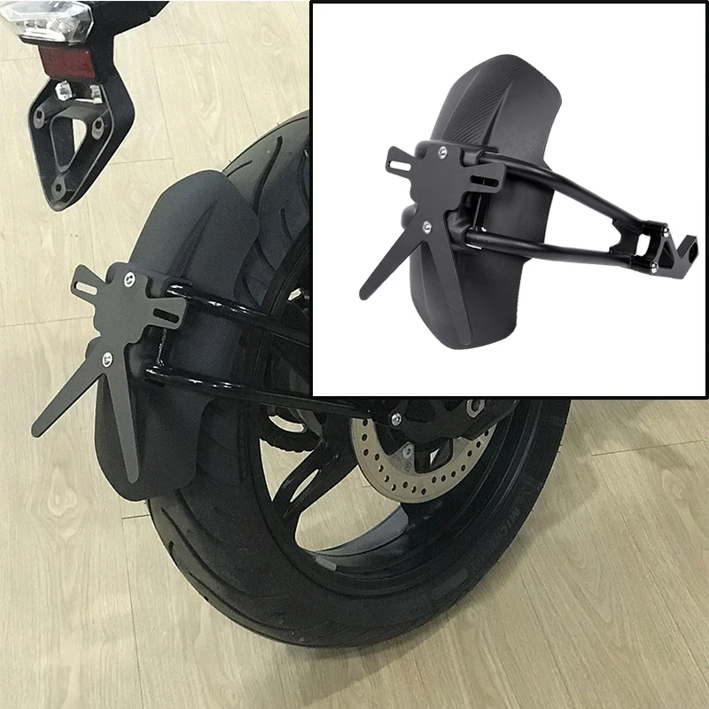 

Motorcycle Accessories Black Rear Fender Mount Hugger Mudguard Wheel Hugger Splash Guard Cover for 2017-2022 BMW G310GS G310R