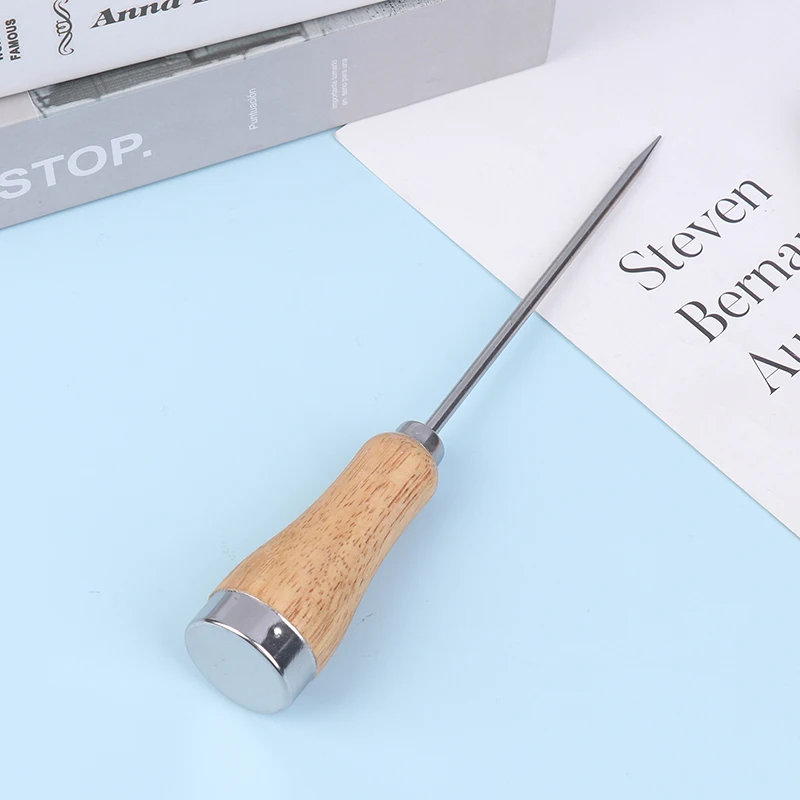 Совок для льда с деревянной ручкой из нержавеющей стали коктейлей фруктов бара