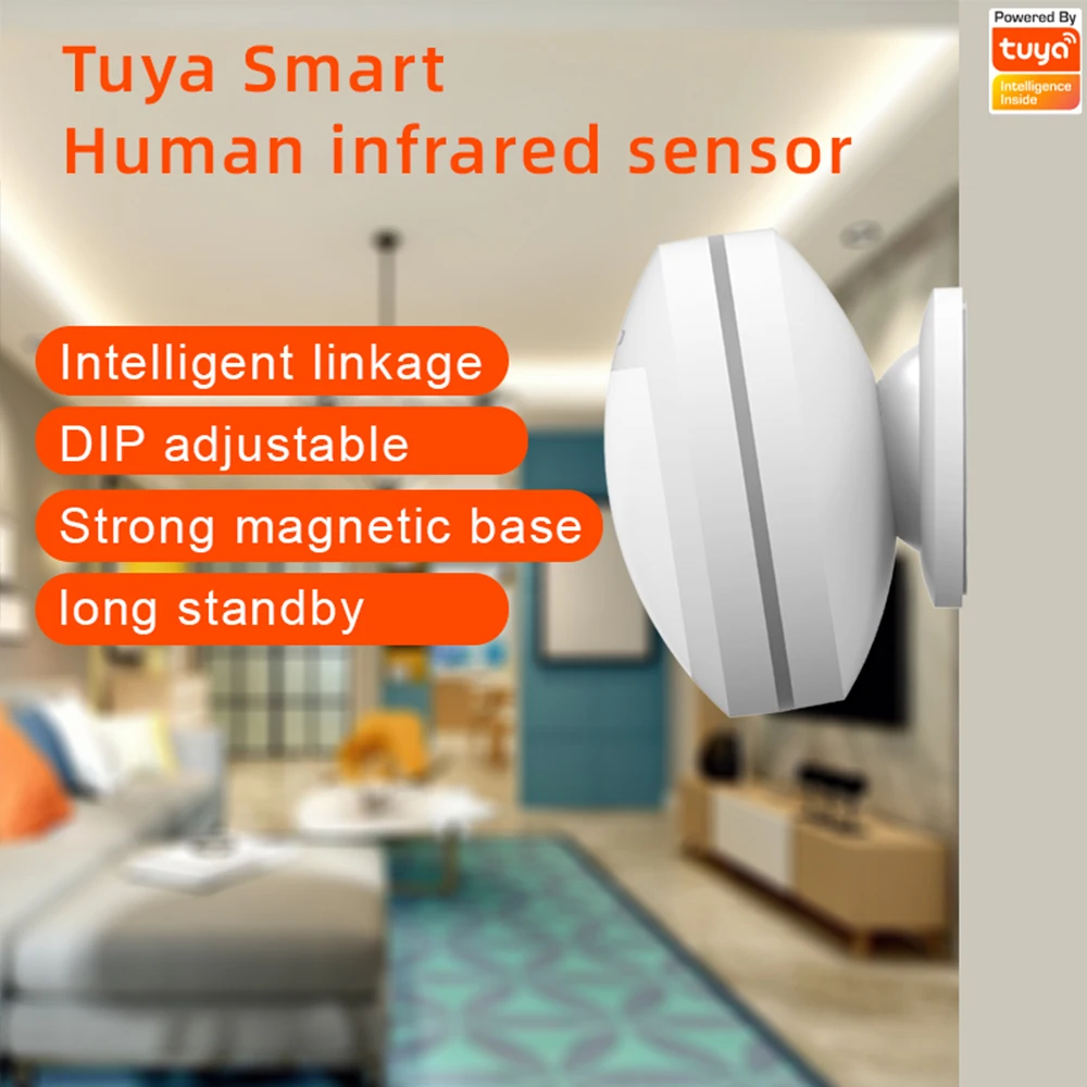 Tuya Smart Motion Infrared Detector Zigbee3.0 for Alarm Security Protection System Sensor for Tuya/Smart Life APP Need Hub(2pcs) enlarge