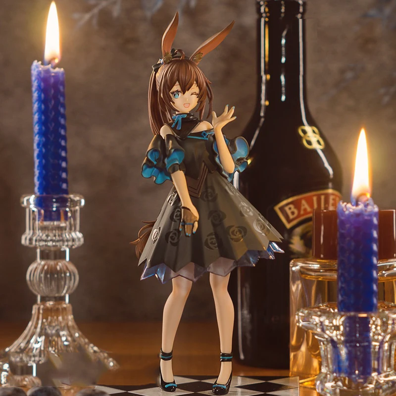 

Anime Figure 20cm PVC Bunny Girl Arknights Amiya Celebration Time Complete Figure Release Anime Figure Series Model Toy Gift