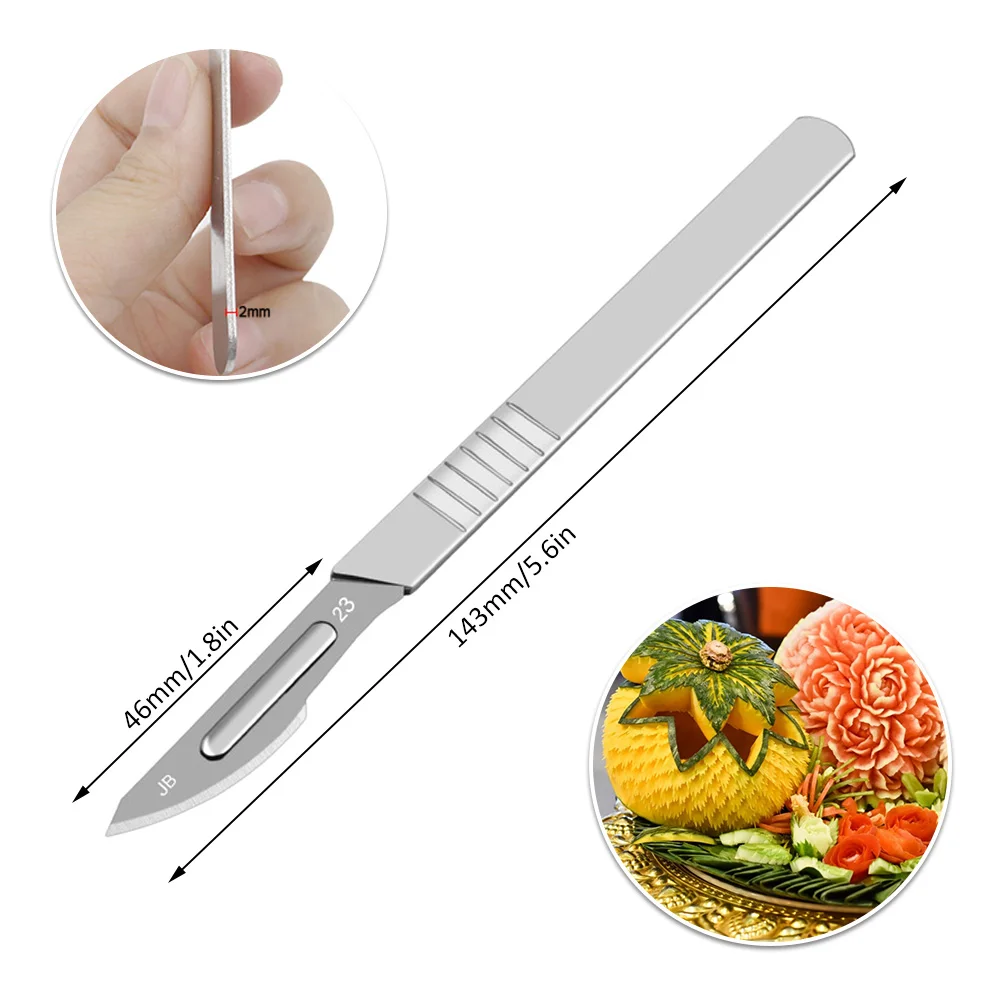 11pcs Scalpel Sterile Blades Carbon Steel Blade DIY Cutting Tool Animal Surgical Hunting for Anatomy Practicing | Инструменты