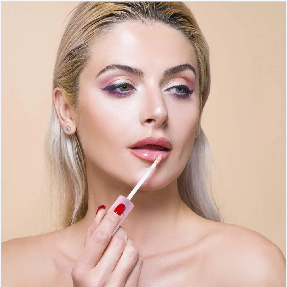 Мини квадратная глазурованная трубка для губ в бутылку пластиковая бутылка