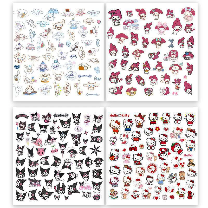 

Sanrio Tattoo Stickers Hello Kitty Kuromi Cute Cartoon Girl Waterproof and Durable Color Tattoo Sticker Kawaii Kid Stickers Gift