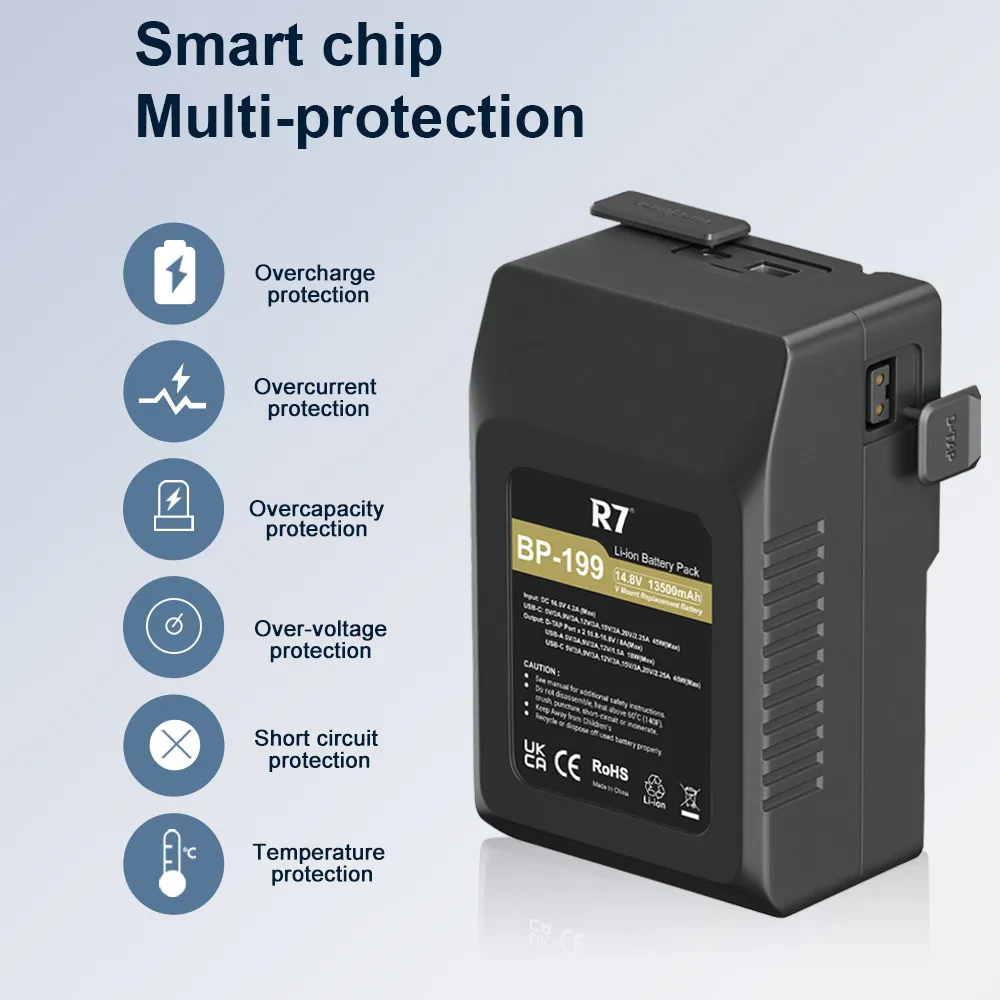 Батарейки V Mount BP-199 13500mAh для фото-и видеокамер