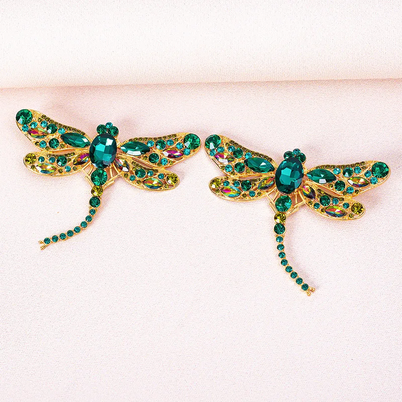 

Shiny Exaggerated Mori Girl Retro Heavy Dragonfly Studs Earrings for Women Animal Charming Earrings Jewelry Boucles D’oreilles