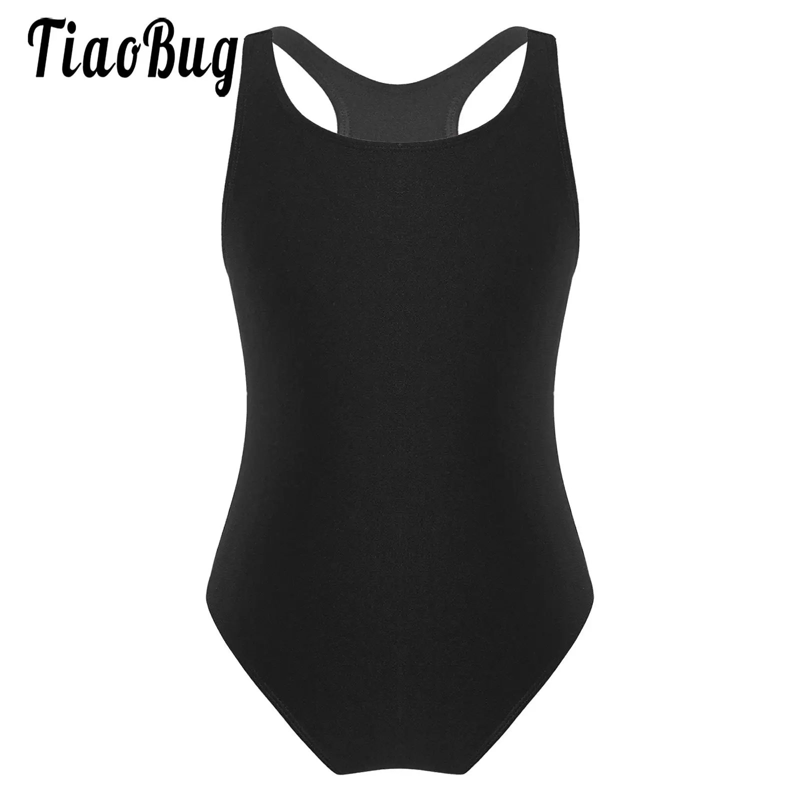 

Kids Girls Cutout Swimming Costumes Children Racerback Swimsuit Bodysuit Stretchy Leotard One-Piece Bathing Suit Swimwear