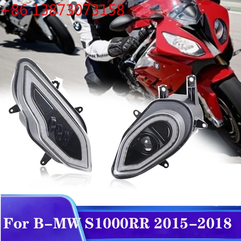 Фото Светодиодная фара с ангельскими огнями для B-MW S1000RR 2015-2018 №1