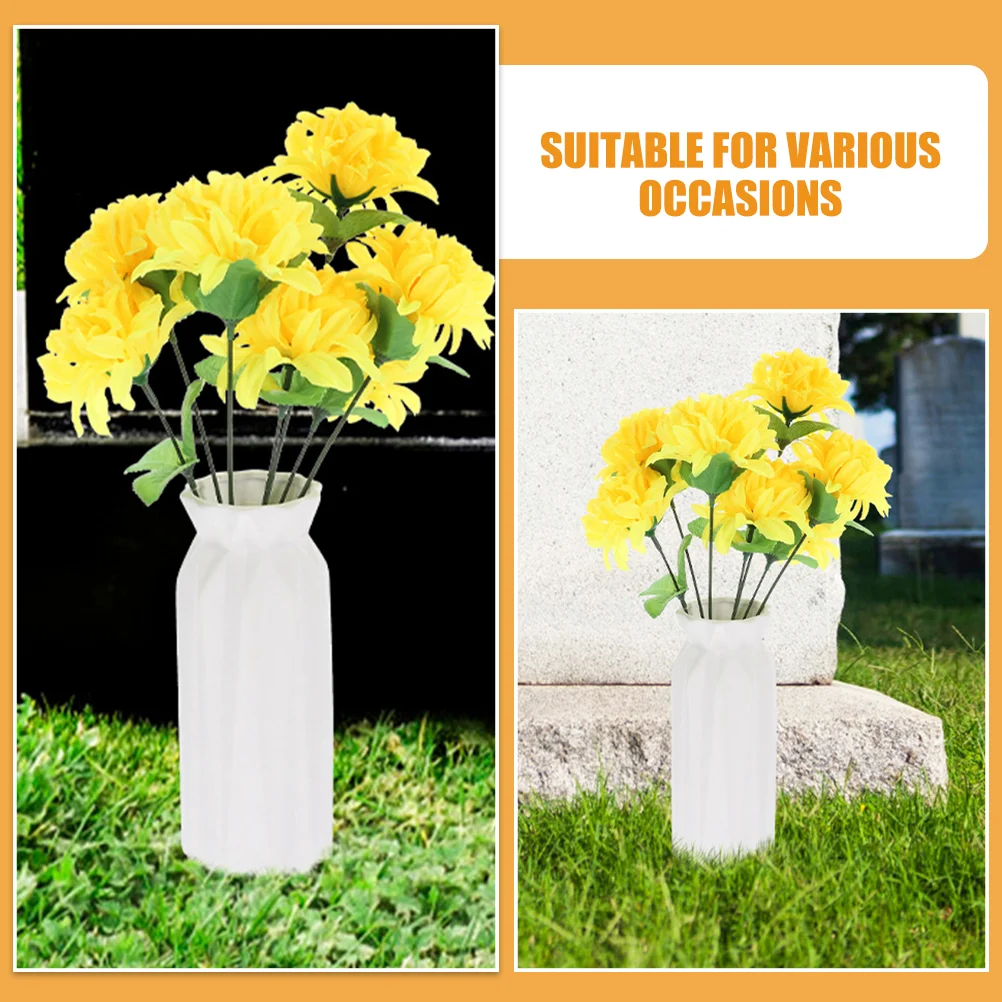 6 связок искусственный букет декор цветочное украшение для могила кладбища