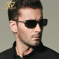 simprect photochromic polarized sunglasses for men 2022 luxury brand designer retro vintage square rectangle uv400 sun glasses
