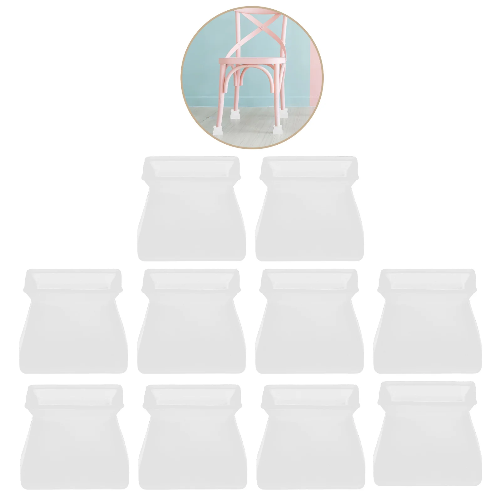 

Set Chair Protectors Floors Leg Hardwood Pads Legs Furniture Feet Antislip Caps