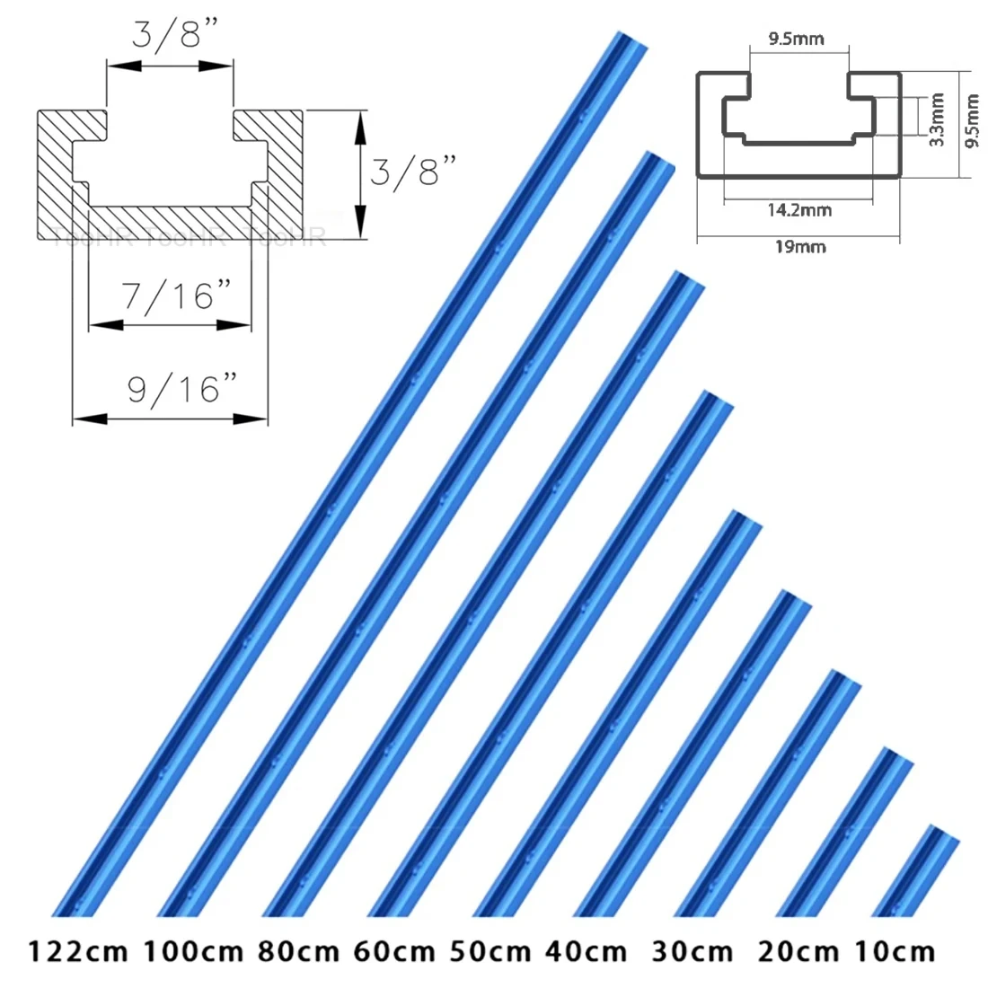 Алюминиевая направляющая для деревообработки