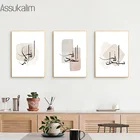 Плакат для исламской каллиграфии, Абстрактная Картина на холсте Аллаха, настенные художественные плакаты в стиле бохо, скандинавские принты для украшения гостиной