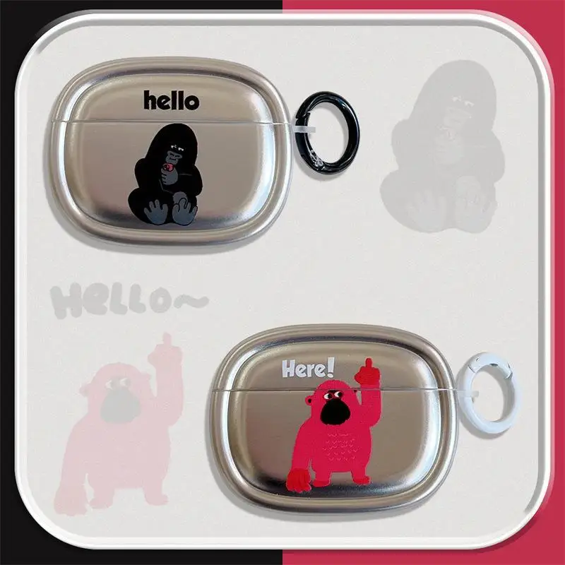 

Funny Word Hello Here Case For Airpods Pro Case,Plating Silicone Earphone Cover Case For Airpods 3 Case/Airpods 1/2 Case
