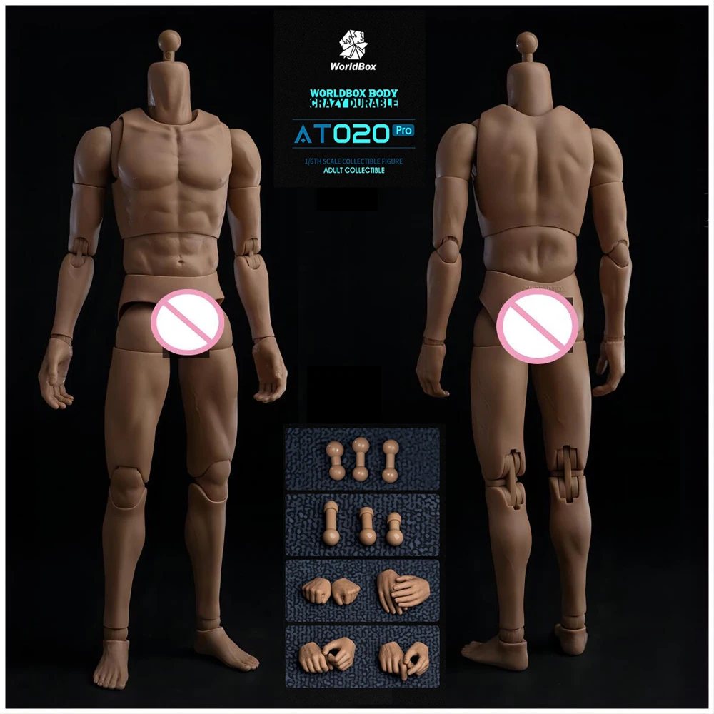 

2024 Q1 WorldBox AT020 Pro 1/6, прочная Мужская экшн-фигурка солдата, супер гибкое шарнирное тело